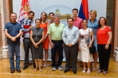 23 June 2016 National Assembly Deputy Speaker Vladimir Marinkovic and the delegation of US Programme “International Leadership Gathering”